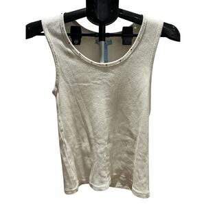Miss16 Cream Rhinstone Tank Top size XL